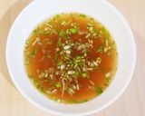 モヤシの醤油煮の煮汁で即席スープ♪作り方2写真