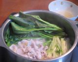豚肉とほうれん草とたっぷりネギの常夜鍋作り方5写真