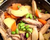 手羽中とさつまいもの煮物作り方6写真