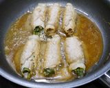 簡単！クレソンほうれん草肉巻きカルピス煮作り方5写真