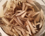 秋の味☆ごぼうとしめじの卵なし焼き飯作り方1写真
