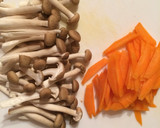 秋の味☆ごぼうとしめじの卵なし焼き飯作り方2写真