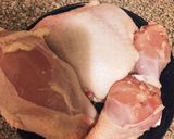 鶏肉の雑炊風ネギ生姜スープ作り方2写真