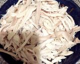 鶏肉の雑炊風ネギ生姜スープ作り方6写真