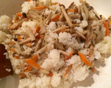 秋の味☆ごぼうとしめじの卵なし焼き飯作り方5写真