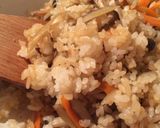秋の味☆ごぼうとしめじの卵なし焼き飯作り方6写真