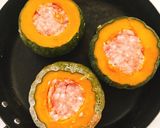坊ちゃん南瓜の肉詰めトマトソースがけ作り方8写真