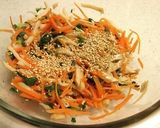 レンジで♪彩り野菜のオイスターごま油和え作り方4写真