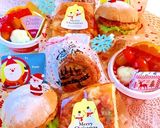 クリスマスラッピングのパン&サラダランチ作り方1写真