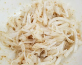 ごまの風味が香ばしい☆大根のごま和え作り方5写真