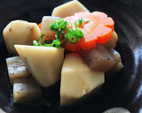 こんにゃくと里芋の煮物作り方8写真