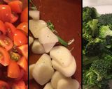 鍋1つ☆鳥ささみと野菜のアンチョビパスタ作り方2写真