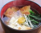 あごだしで！鶏もも肉とほうれん草のお雑煮作り方5写真