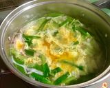 白菜とカニカマの中華風スープ作り方5写真