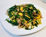 【お庭菜園レシピ】豚ニラ玉炒め作り方4写真