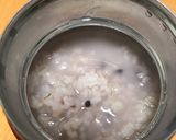 スープジャーでもち麦粥 お茶漬け海苔で作り方5写真