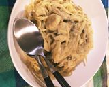 乾燥ポルチーニ茸のクリームパスタ作り方9写真