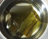 昆布だしで茹でるほうれん草のおひたし作り方4写真