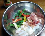 アウトドア飯　土鍋で簡単パエリア♪作り方3写真