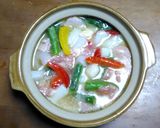 アウトドア飯　土鍋で簡単パエリア♪作り方4写真