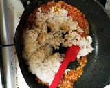 食べるラー油のレタスチャーハン作り方2写真
