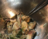 酒蒸しにした酢牡蠣の和香草和え作り方5写真