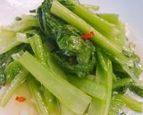 レンジで簡単！小松菜のアーリオオーリオ作り方4写真