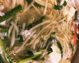 簡単！肉味噌で豆腐とミックス野菜の坦々鍋作り方2写真