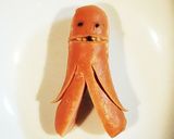 お歯黒ソーセー人♪(〇・▼・〇)作り方1写真