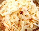れんこんと人参のきんぴら作り方1写真