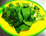 チンゲン菜と豚バラのオイスターソース炒め作り方4写真