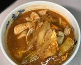 簡単！豚スライス肉のチゲ鍋風スープ作り方2写真