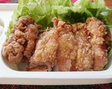 チキン竜田揚げのランチ(^^♪作り方3写真