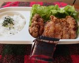 チキン竜田揚げのランチ(^^♪作り方4写真