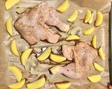 皮パリジュ〜シ〜骨付もも肉ローストチキン作り方4写真