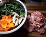 鶏肉の彩り塩あんかけ作り方1写真