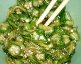 オクラとキュウリの和えもの作り方11写真