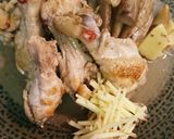 手羽元とゴボウのたっぷり生姜煮作り方5写真