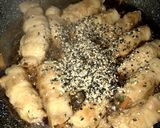 豚しゃぶロースの野菜たっぷり肉巻き作り方8写真