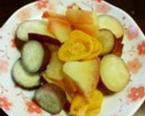 さつまいもとりんごの煮物作り方7写真