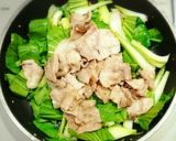 チンゲン菜と豚バラのオイスターソース炒め作り方12写真