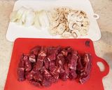 超簡単！母直伝 本格ビーフストロガノフ♡作り方1写真