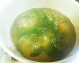 ナメコ、ワカメ、豆腐の味噌汁(合せ味噌)作り方4写真
