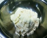 ナメコ、ワカメ、豆腐の味噌汁(合せ味噌)作り方3写真