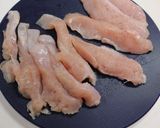 鶏むね肉のスパイシースティック。作り方1写真