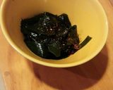 ワカメのバターしょう油炒め作り方4写真