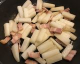 焼き大根とベーコンの粒マス炒め＊作り方3写真