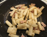 焼き大根とベーコンの粒マス炒め＊作り方4写真