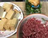 挽肉のバカタレ炒めと厚揚げ豆腐作り方1写真