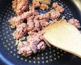 カブの葉入りひき肉そぼろ作り方2写真